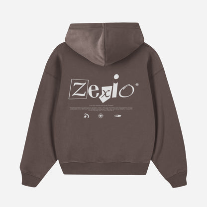 Sudadera CUT-OUT-WORDS Marrón