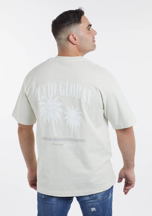Camiseta GLOBAL PALMS Gris