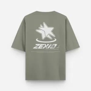 Mockup de frente camiseta lab star verde