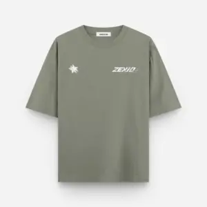 Mockup de espaldas camiseta lab star verde